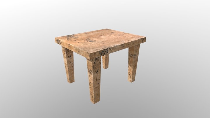WOOD TABLE 3D Model