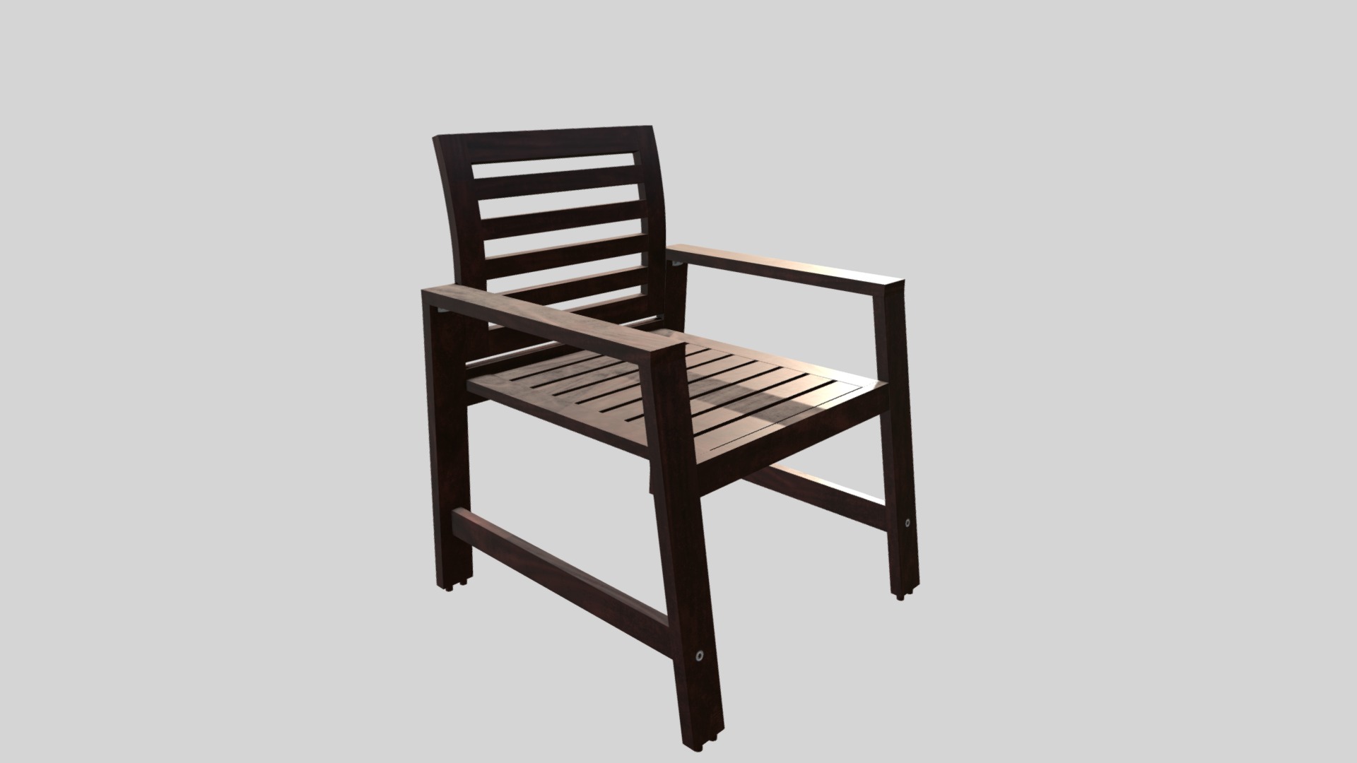 3D model Chairs Outdoor Ikea Applaro Chair - This is a 3D model of the Chairs Outdoor Ikea Applaro Chair. The 3D model is about a wooden chair with a white background.