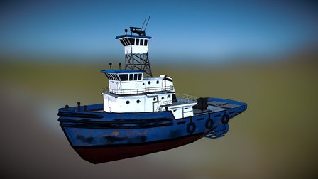 Ship 05 tug 3D Model