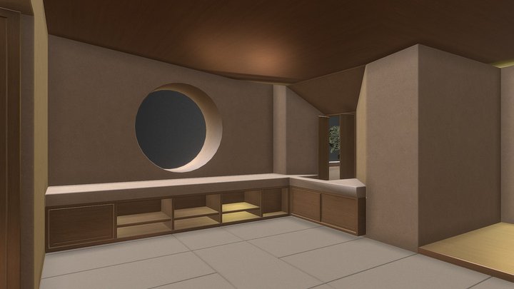 "Tatami Pavilion" | Decentraland Architecture 3D Model