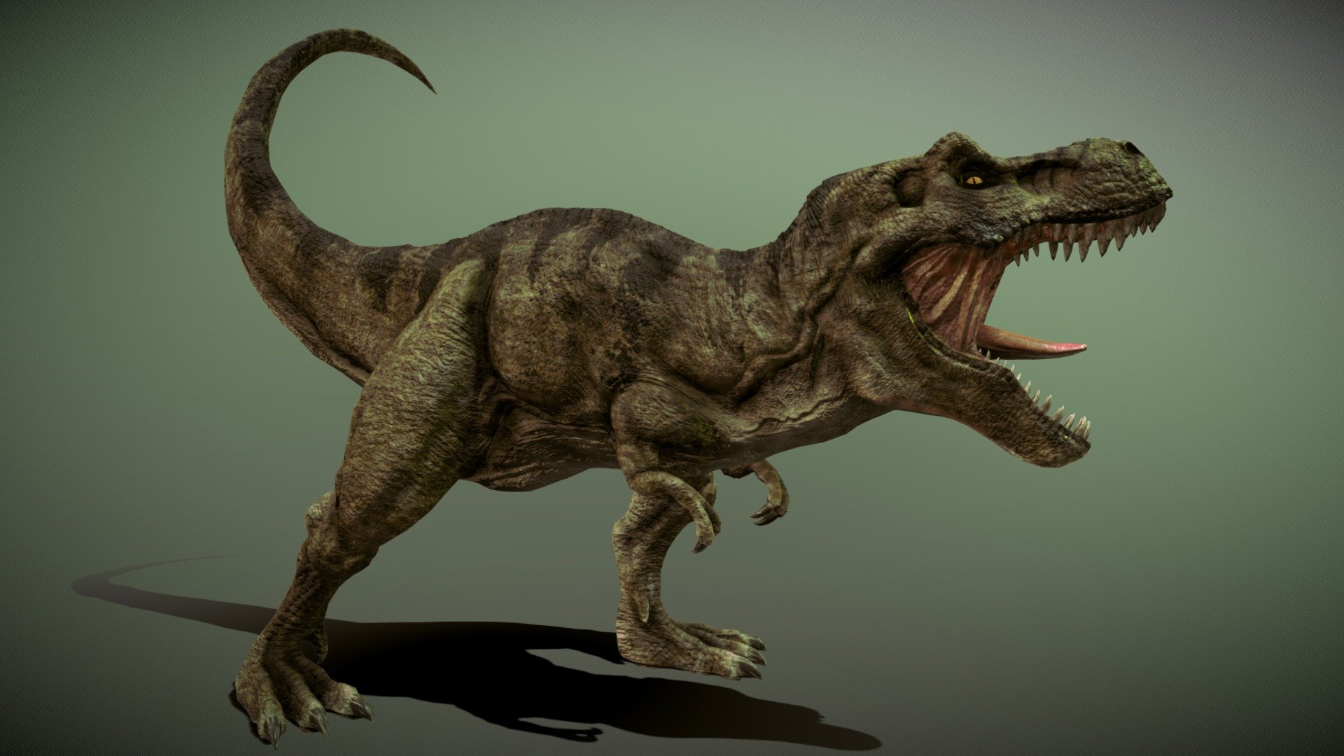 Google Dinosaur T-Rex 3D Model by KhaganFX