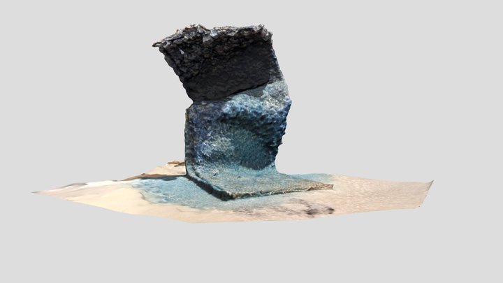 Salt encrusted fabric 3D Model