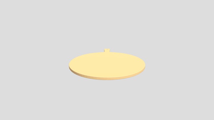 Round Chopping Board 3D Model