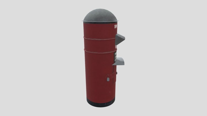 Asian Post Mail Box 3D Model