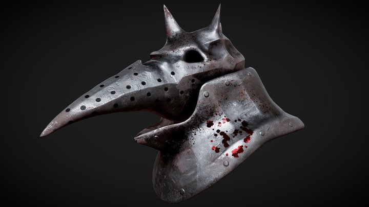 Plague Knight Helmet (Mike Franchina) – Kostenloses 3D-Modell STL