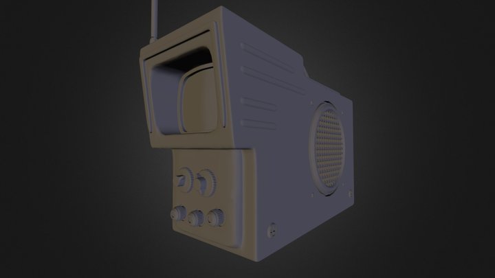 Portable Television 3D Model