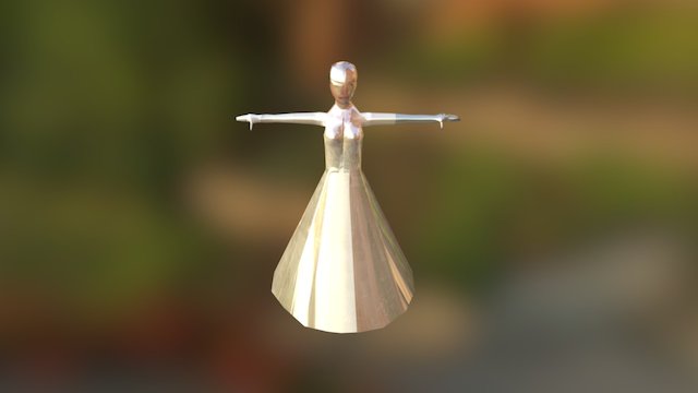 Female Frock 3D 3D Model