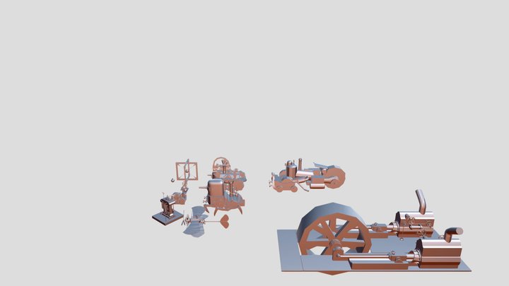 Steam Boy Drafts 3D Model