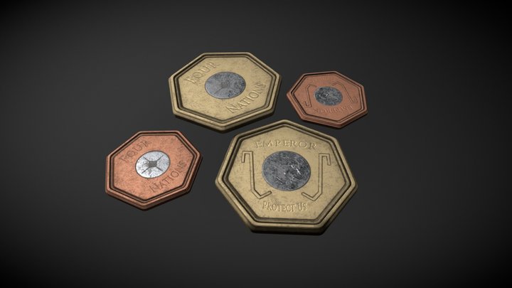 Coins 3D Model