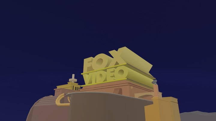 Fox Video Logo 1995 Remake (realistic Version) 3D Model