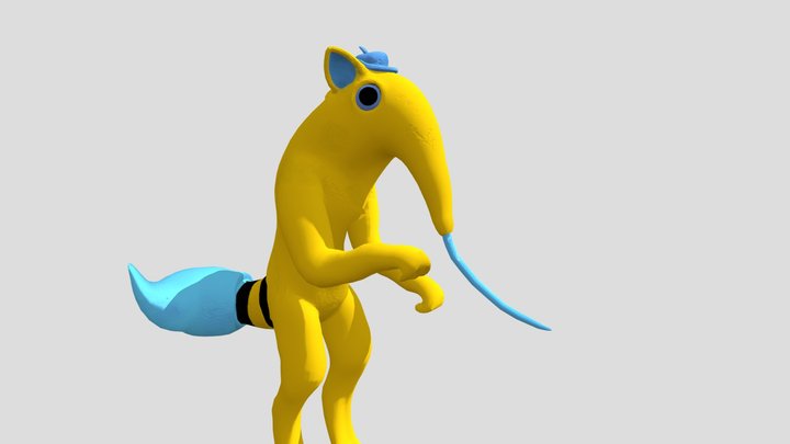Brushista by nelamon rigged by me 3D Model