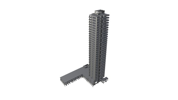 Edifício Piazza Dei L'Acqua 3D Model