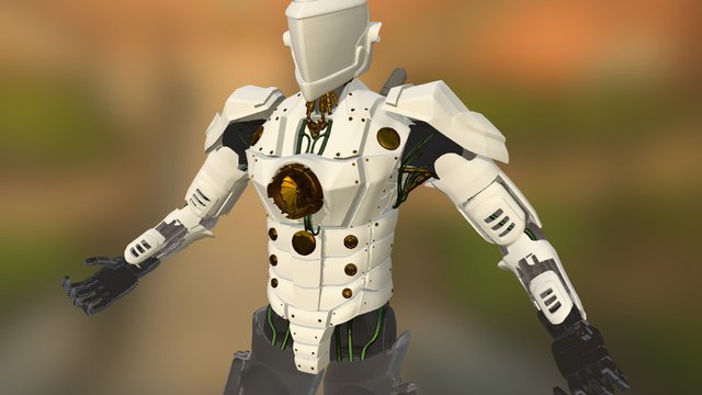 WIP Android/Hightech/Mech Soldier 6 3D Model