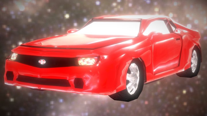 Automovil Camaro 2011 (Low Poly) 3D Model