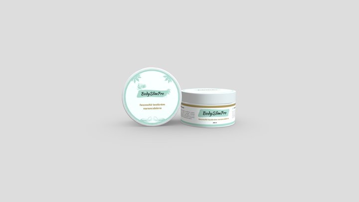 Cosmetic jar 3D Model