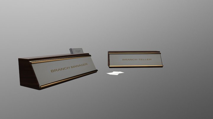 Desk Name Plaque (2 kinds)