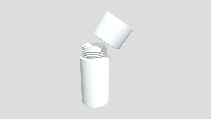 Skincare Toner Bottle Clean Base 3D Model