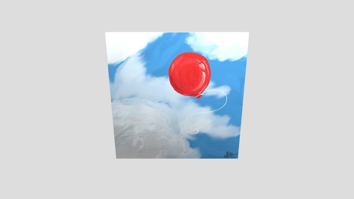 Red Balloon 3D Model