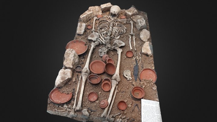 Tombe gallo romaine, Larzac 3D Model