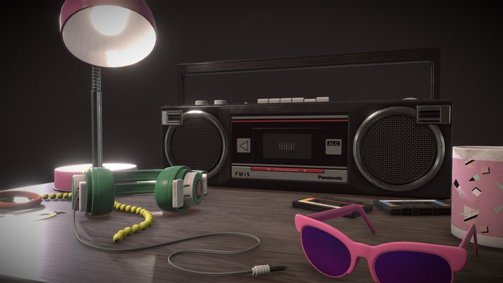 Retro stuff 3D Model