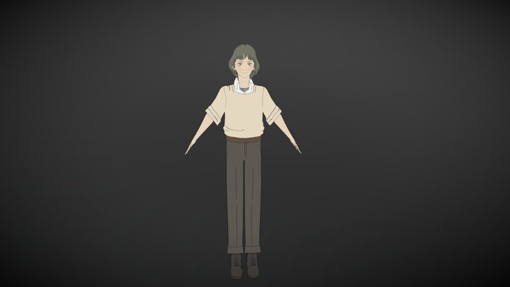 Anime Character 3D Model