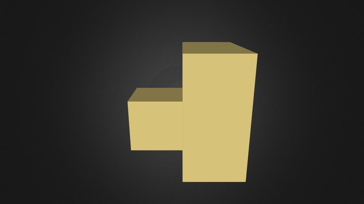 Yellow Cube 3D Model