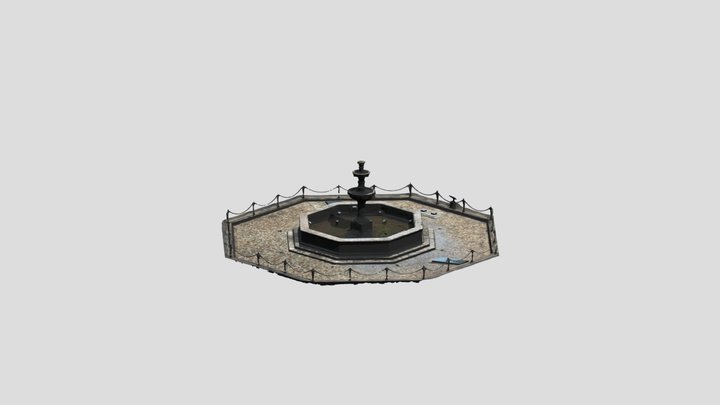 Pileta de la Plaza de Armas Cajamarca 3D Model