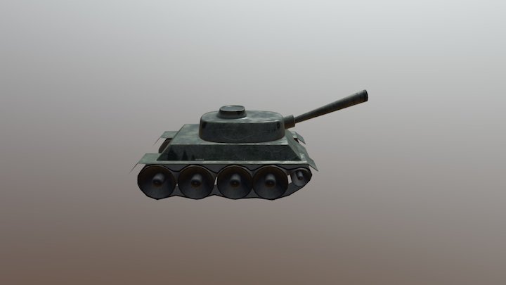 Tanque T34 3D Model