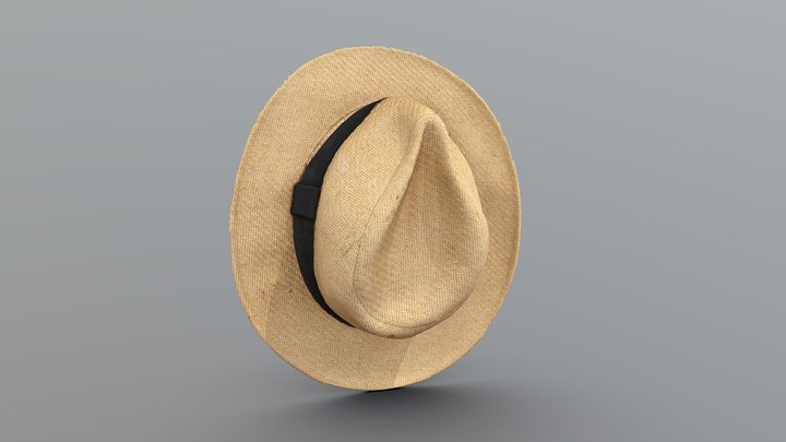 Panama Hat 3D Model