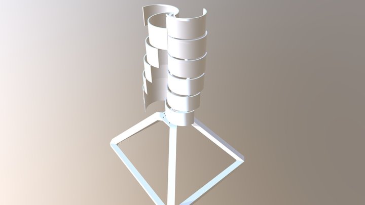 Savonius Wind turbine 3D Model