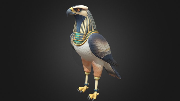 Ancient Egyptian Falcon Goddess Sacred Mythic