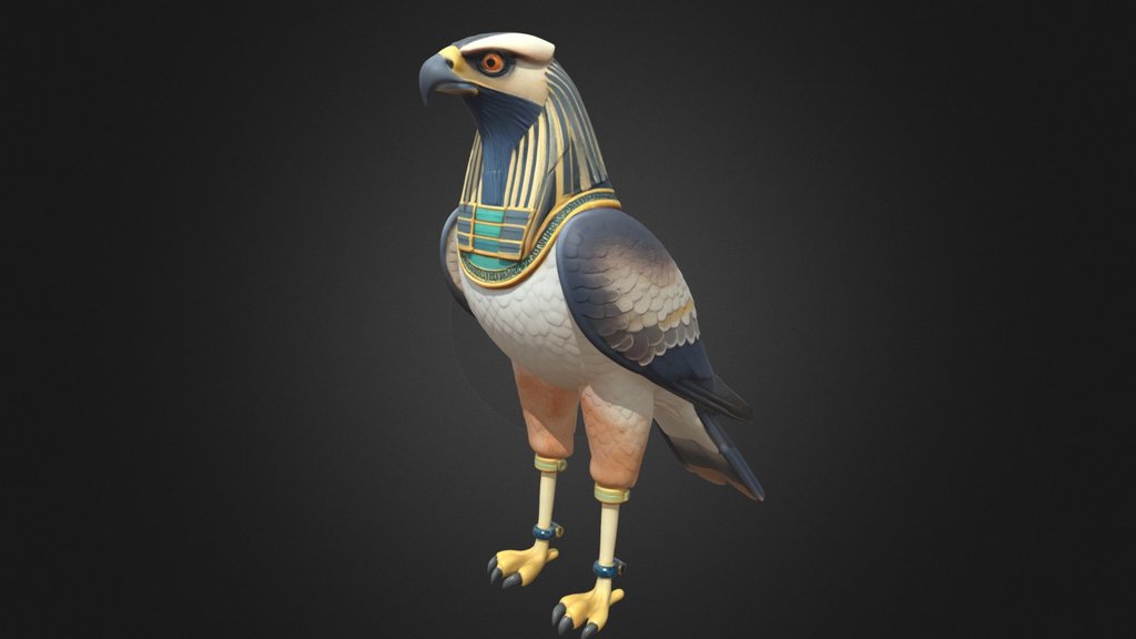 Ancient Egyptian Falcon Goddess Sacred Mythic