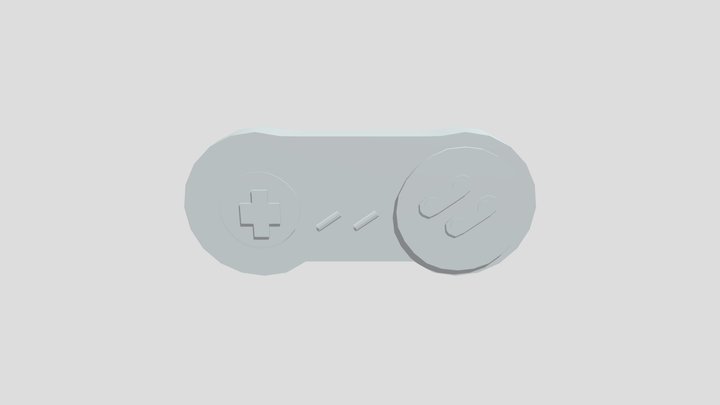 SNES Controller 3D Model