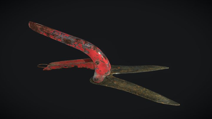 Gardening Shears 3D Model