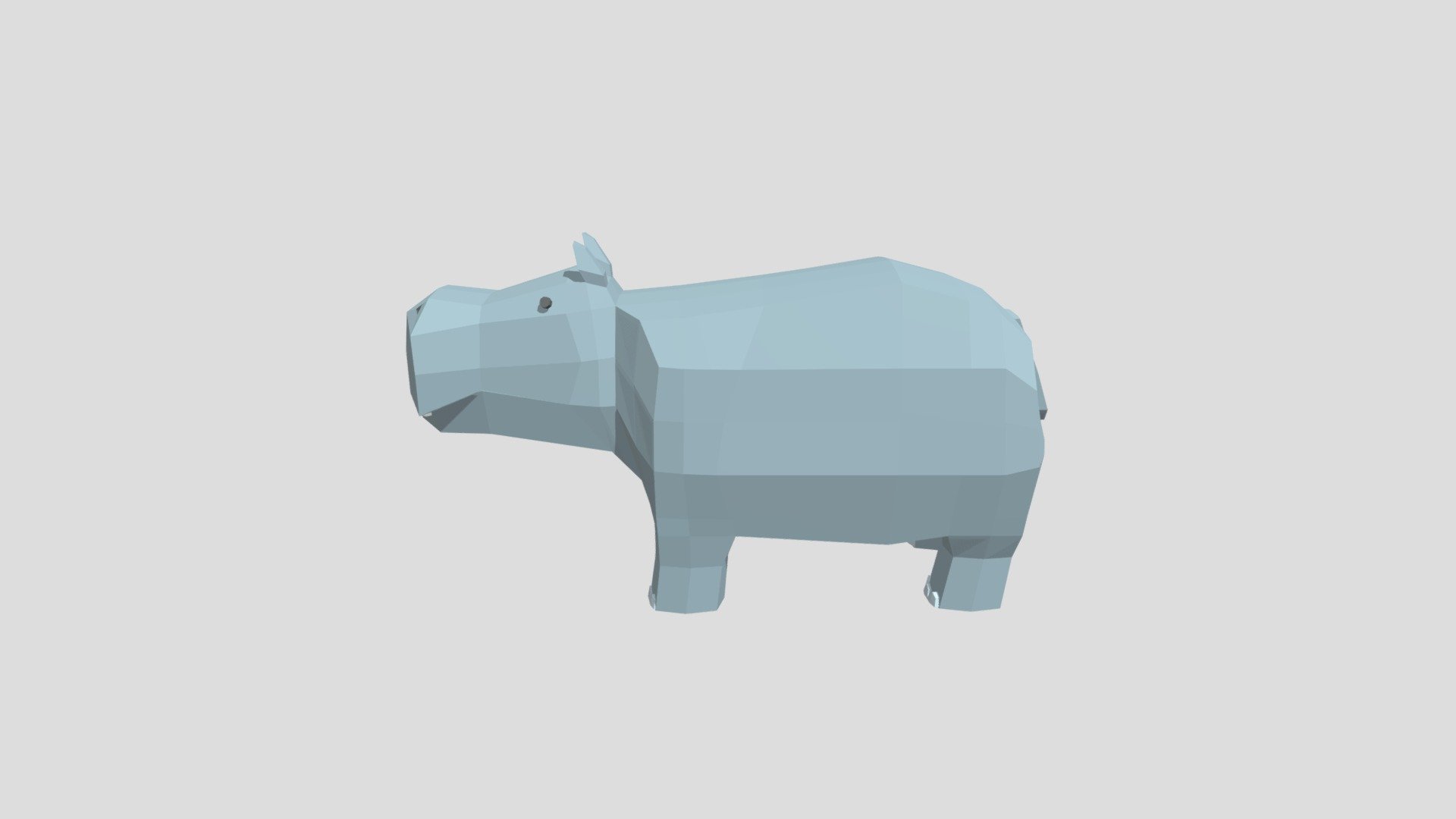 Hippo from Poly by Google