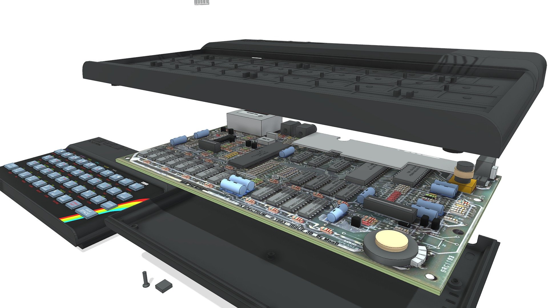 ZX Spectrum 48K - Download Free 3D model by MaaB (@MaaB