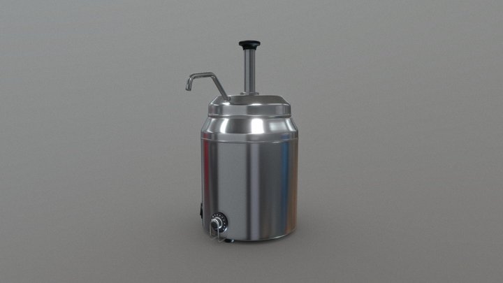 Hot Fudge Warmer 3D Model