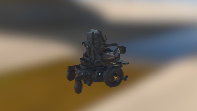 Permobil F3 cropped 3D Model