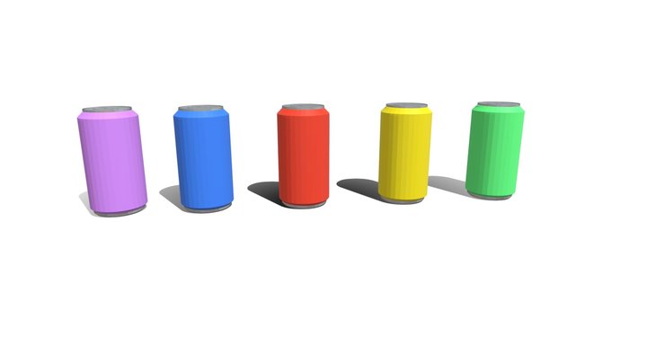 SODA CAN - lowpoly 3D Model