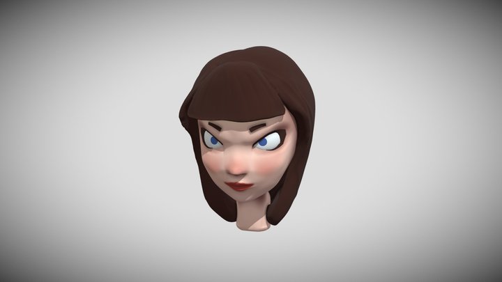 random girl hair try out 3D Model