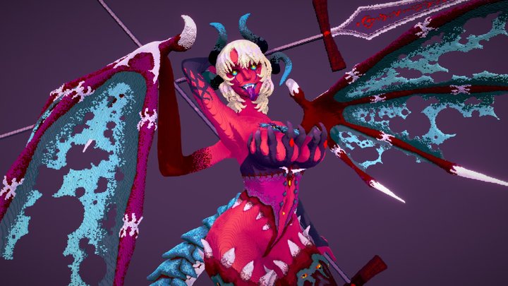 Minecraft－Demon Girl 3D Model