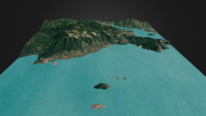 I Monti Cornicolani ed i Lucretili nel Pliocene 3D Model