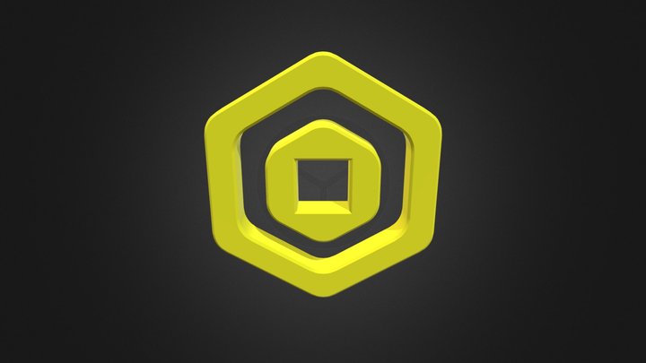Roblox Robux Logo - Download Free 3D model by metalian0 [7251b23] -  Sketchfab