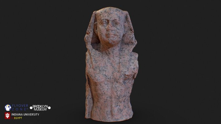 3D rendering of Head and Torso of a King