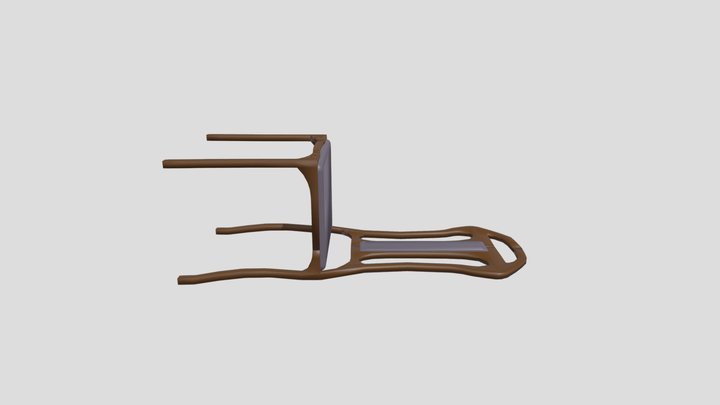 Art nouveau chair 3D Model