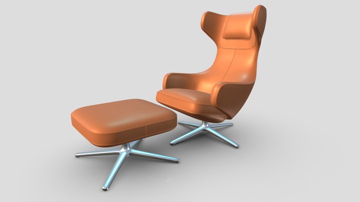 Grand repos vitra Chair 3D Model