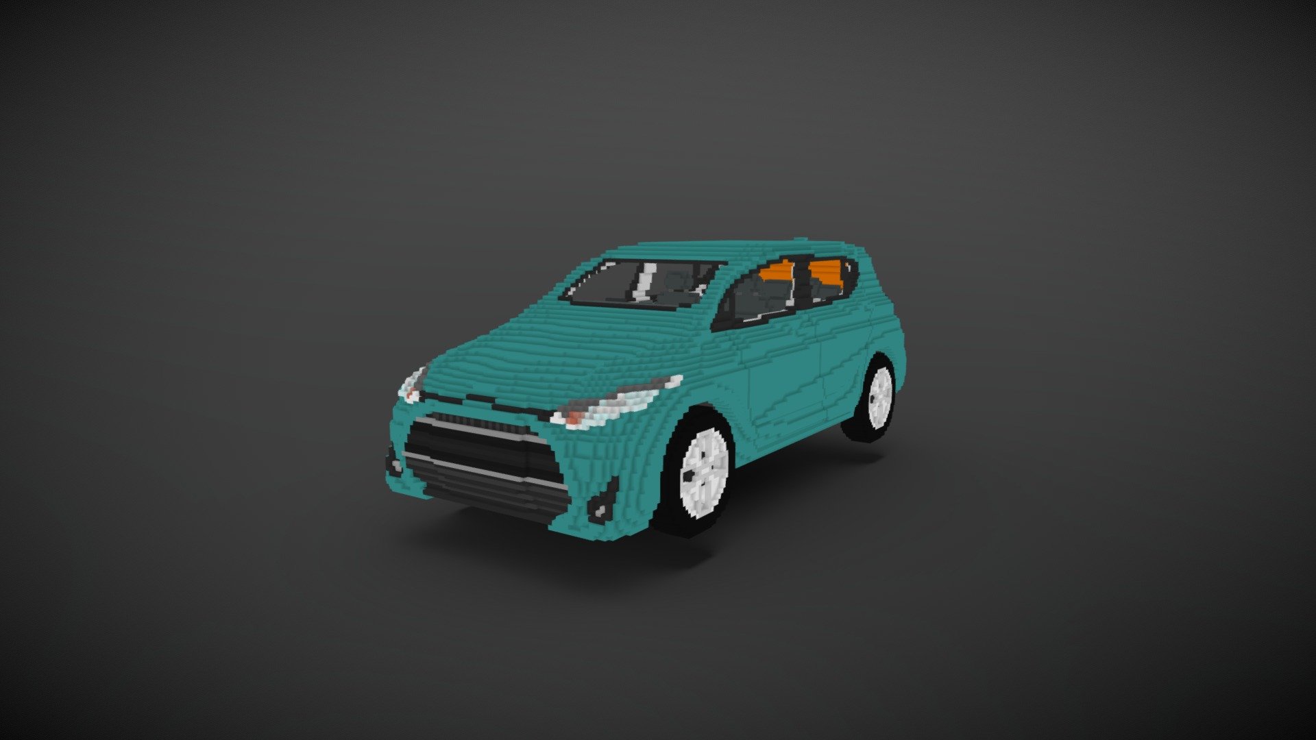 Toyota aqua (Prius c) - 3D model by ExtremeCat_ [f9333f3] - Sketchfab