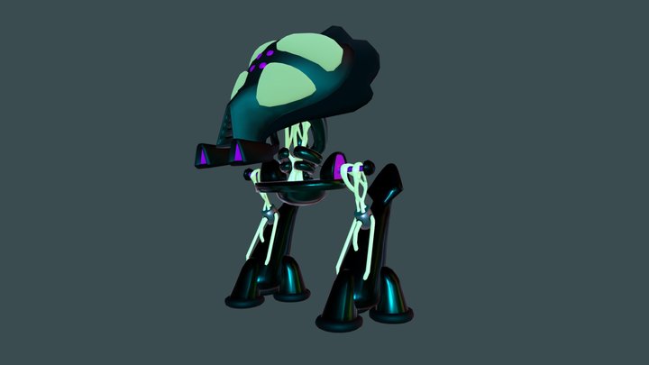 Alien Robot Enemy 3D Model