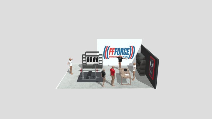 stand ffforce1 3D Model