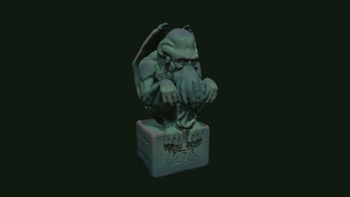Statue of Cthulhu 3D Model